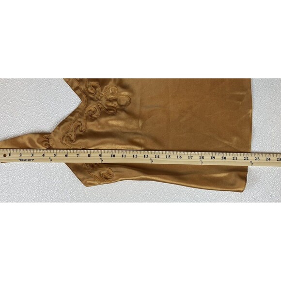 Women’s Gold Top Size Small AMANDA SMITH Top Shirt. In Very Good Condition - Picture 5 of 9